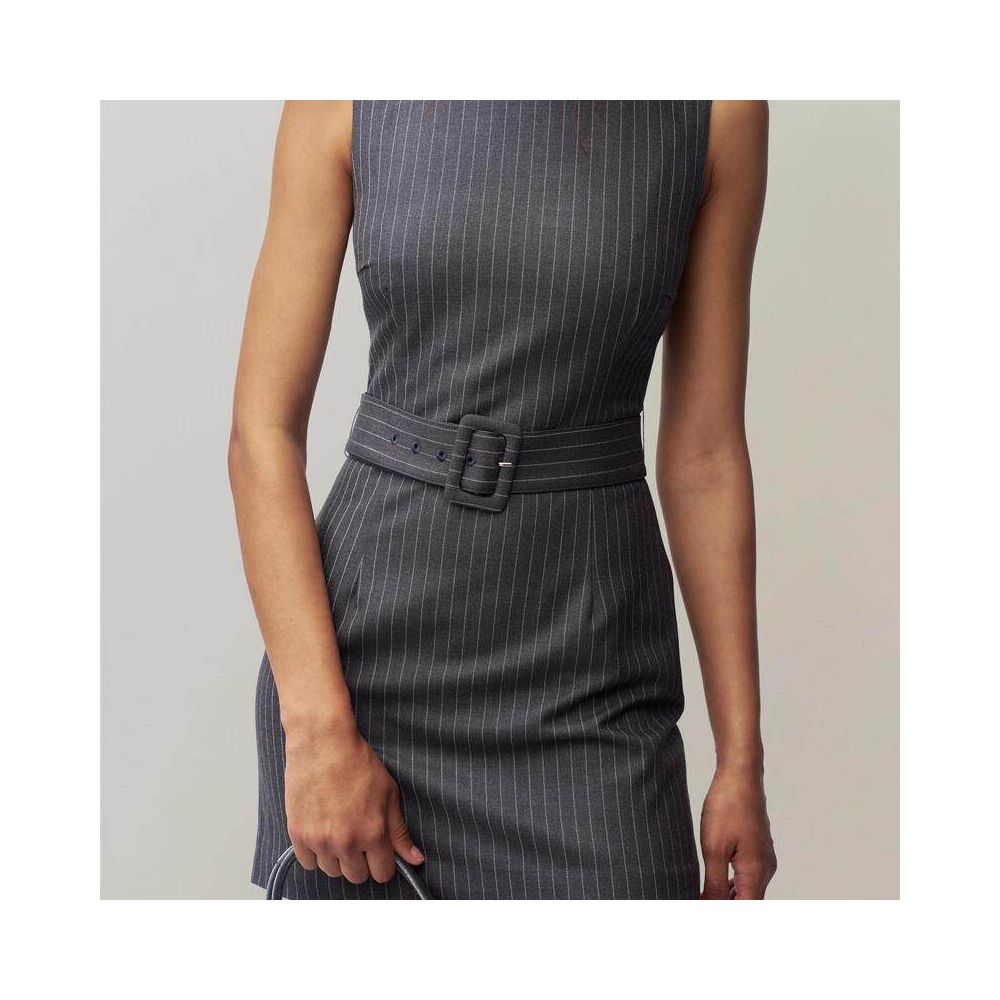 Friends Rachel Dress French Retro Old Money Title Commuter Round Neck Sleeveless Striped Hip Wrap One Step Dress Short Skirt image 5