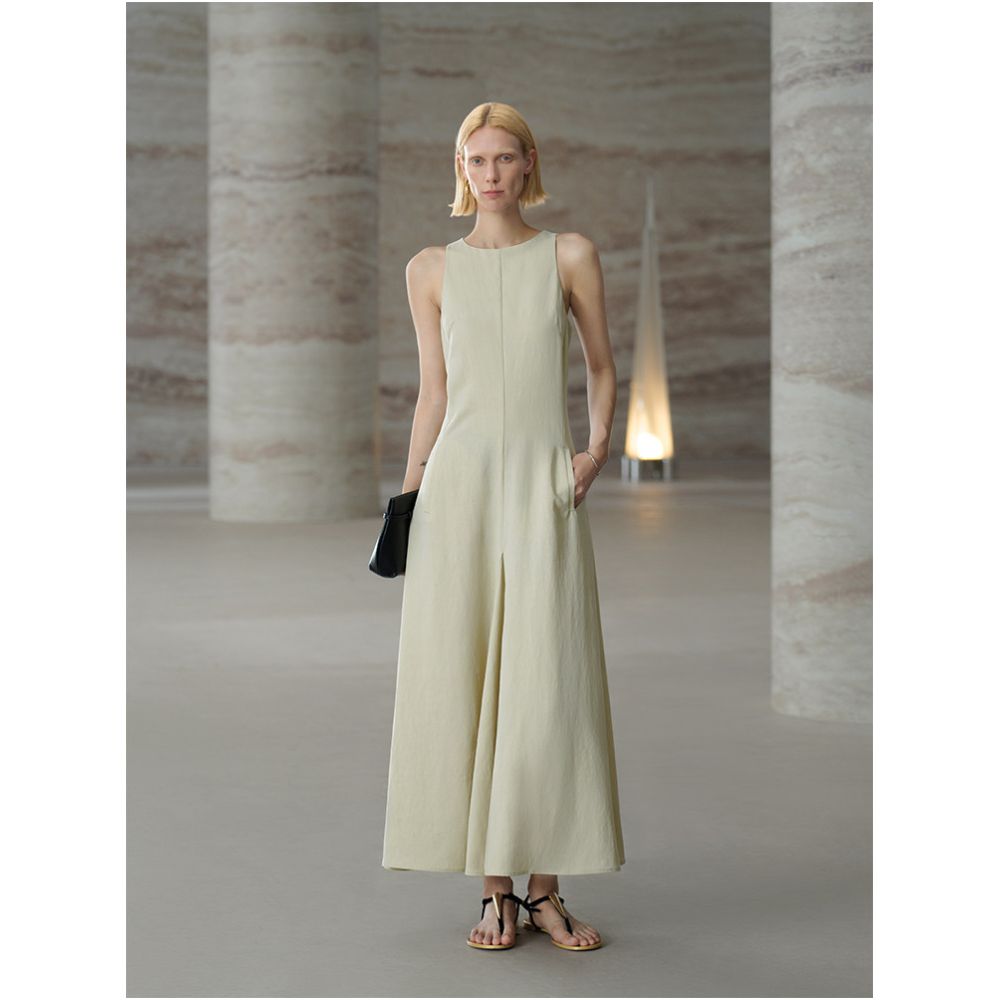 COMMON VALUE Zen Pāra Cupro Lyocell Sleeveless Dress image 5