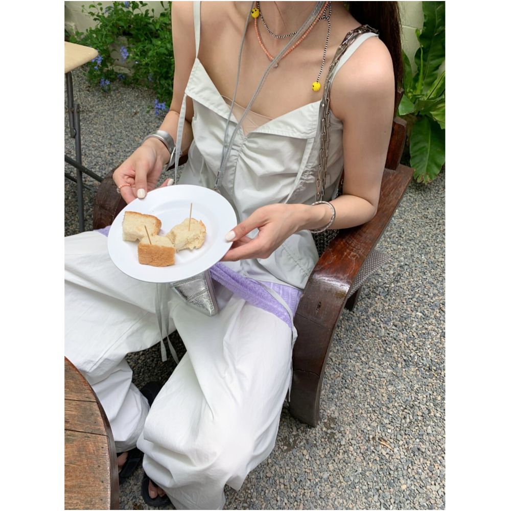 Big Dog with Braces Midsummer Night Gray Camisole Vest for Women 2025 New Style Super Cute No Bra Pads image 2