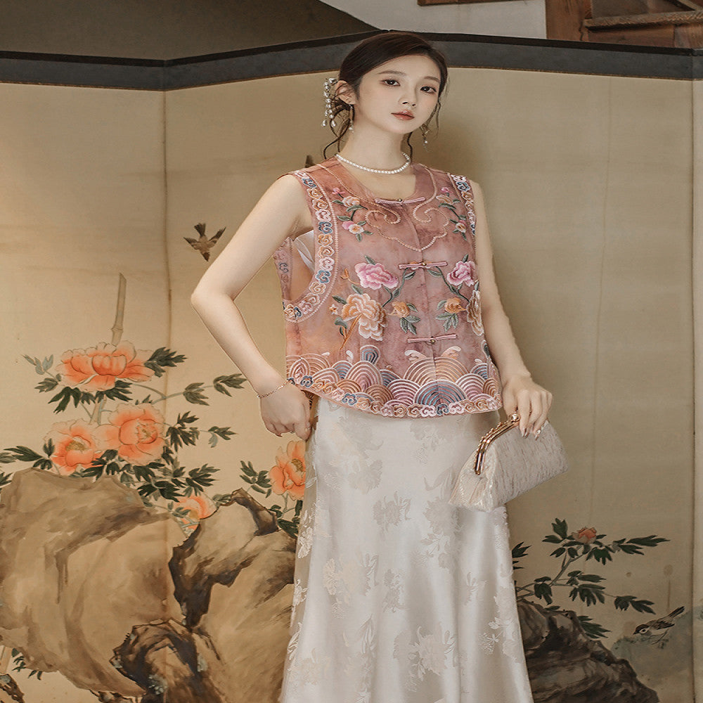 Ruyi New Chinese style Mulberry Silk National Style Vest Women s 2025 Summer New Style Retro Luxury Versatile Women image 21