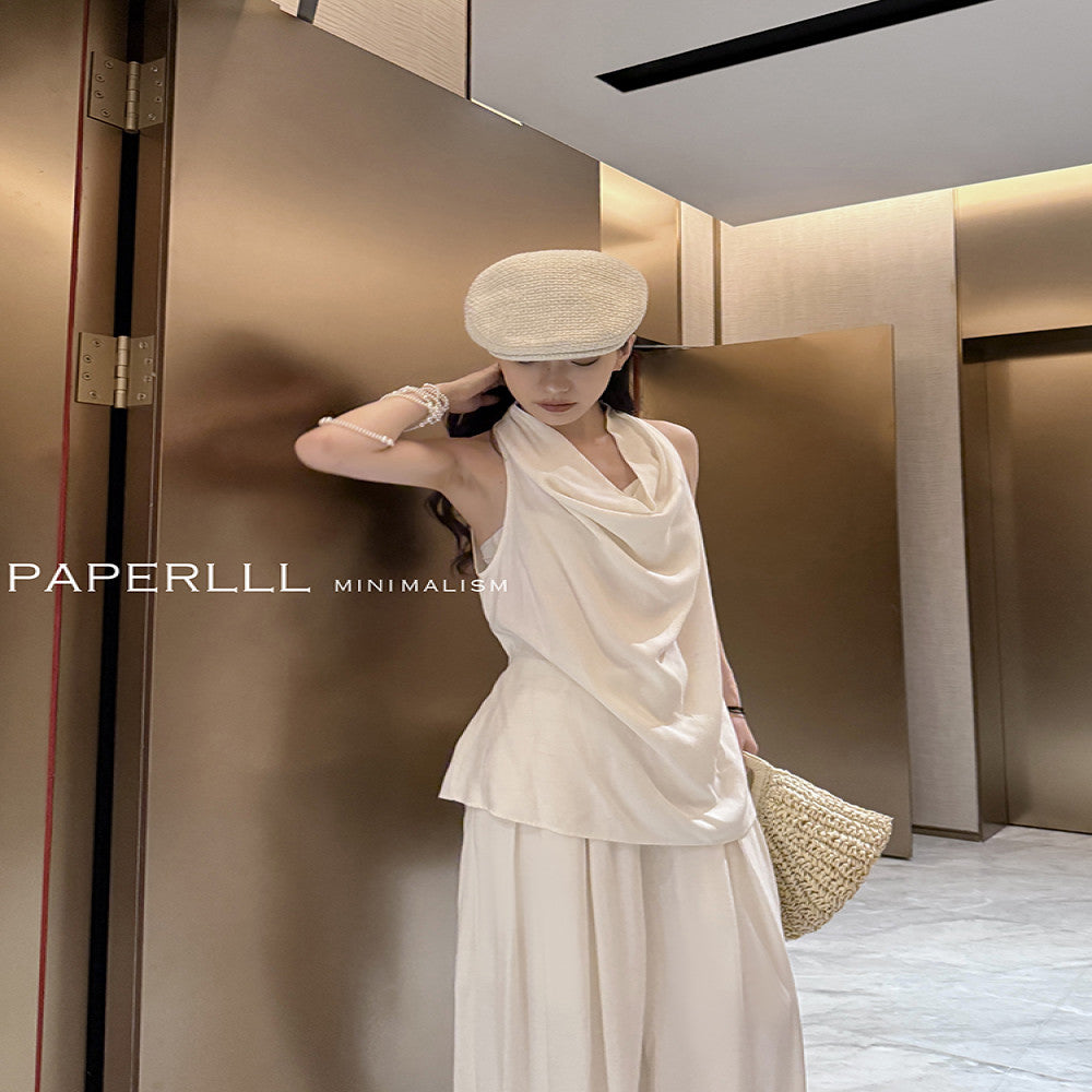 ASAYA4586 – Paperlll Minimal Drape Set 🤍🖤