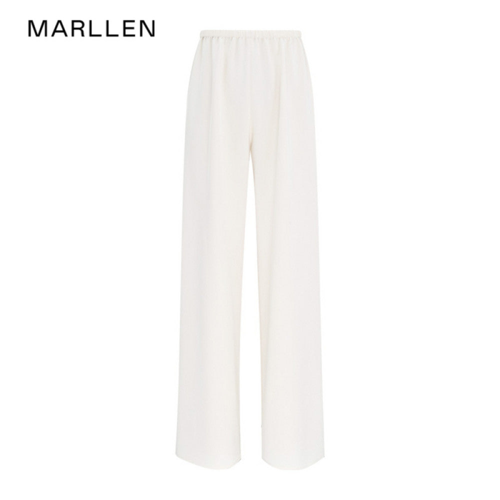 Marllen Flowing Light Dream Niche Non collision Set Swinging Collar Sleeveless Top Casual Pants Commuter Set Women image 38