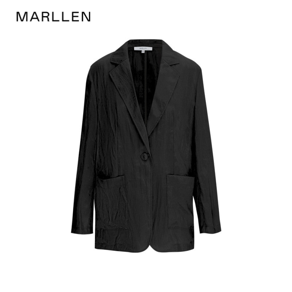 Marllen Elegant Light Suit Lazy Commuter B in Light Loose Suit Swing Collar Top Wide Leg Pants Set image 50