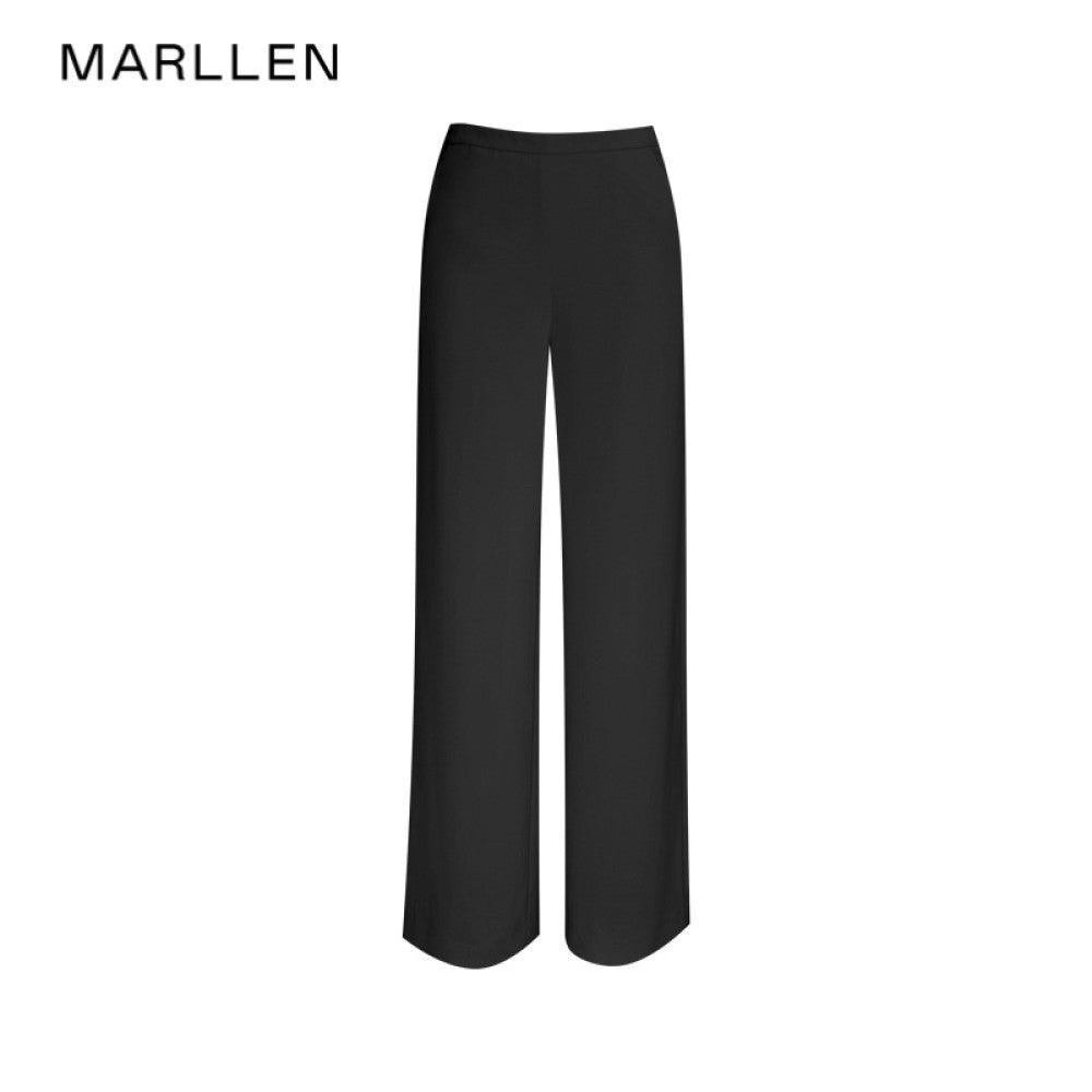 Marllen modern revealing dry skin friendly wrinkle resistant twill sleeveless waist cinched top loose wide leg pants set image 32