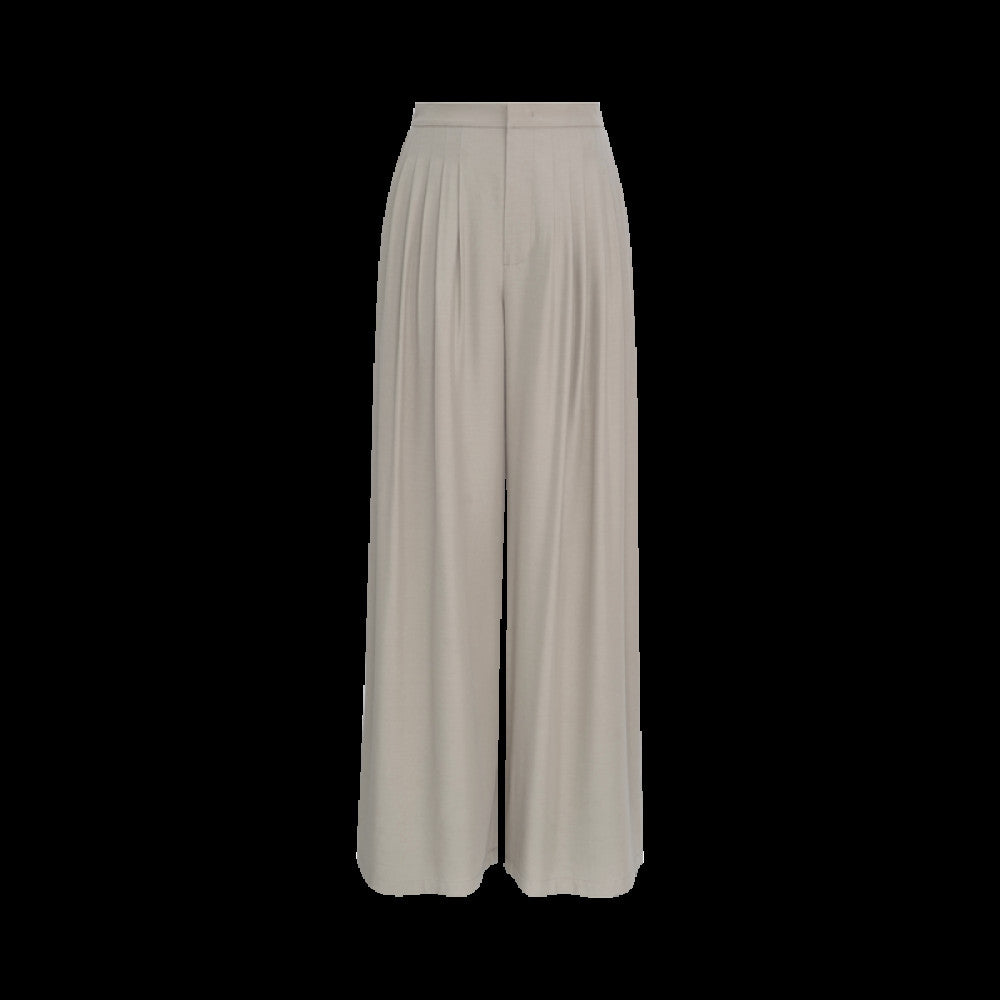Marllen new Chinese style slightly swing collar Tencel shirt wide leg pants suit women summer image 72
