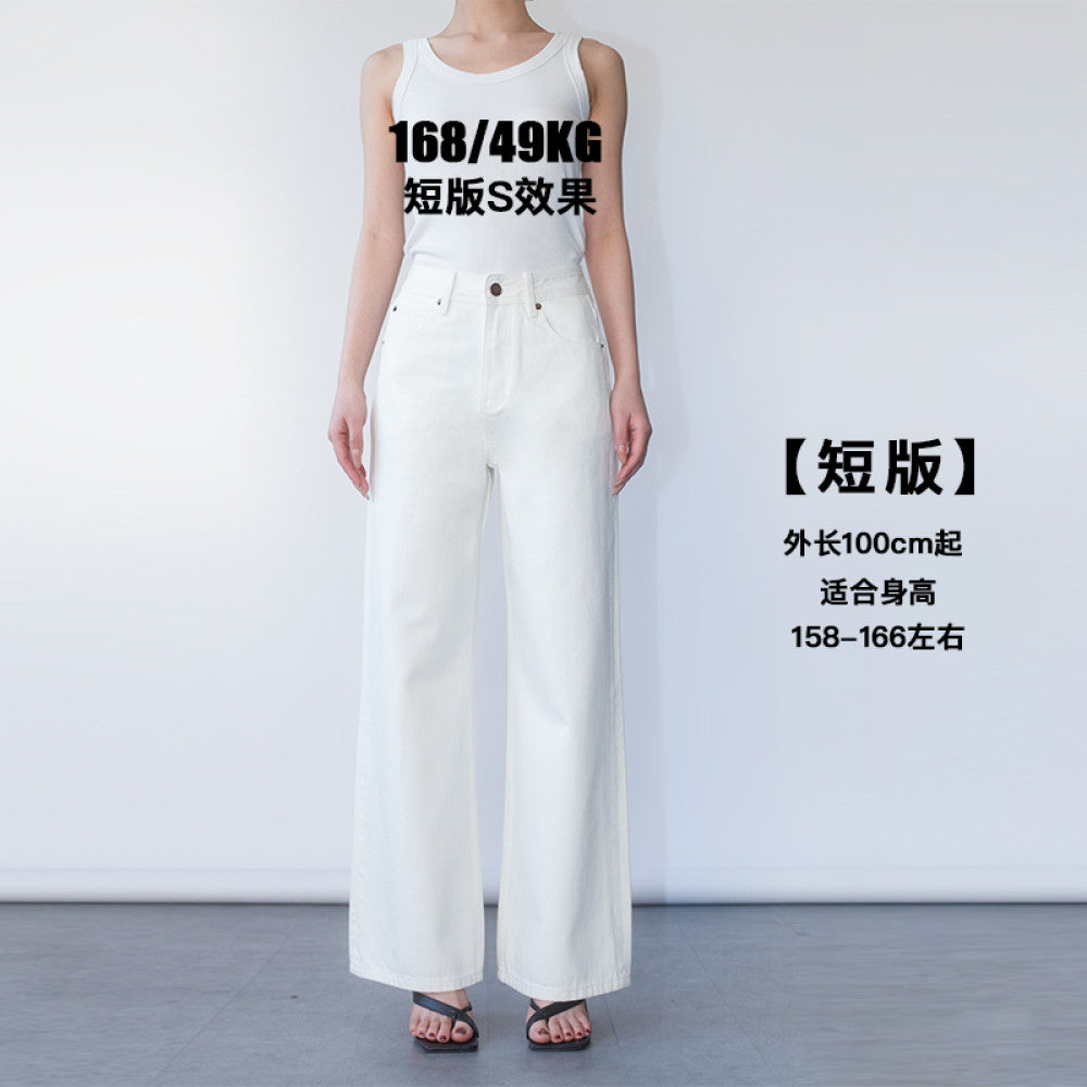 ASAYA4528 â White Wide-Leg Jeans ðĪð