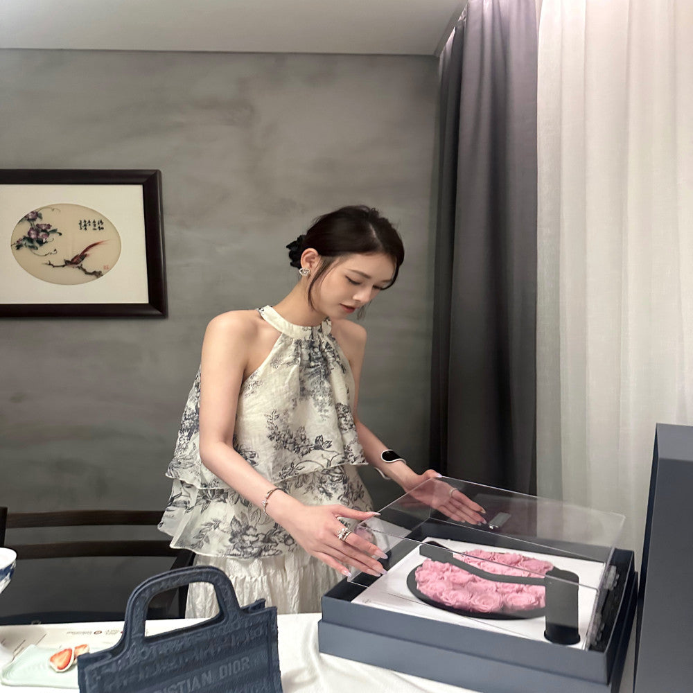 In Stock DailyDash Jiangnan Yanyu New Chinese style Hanging Neck Sleeveless Temperament Look Thin Tank Top image 1