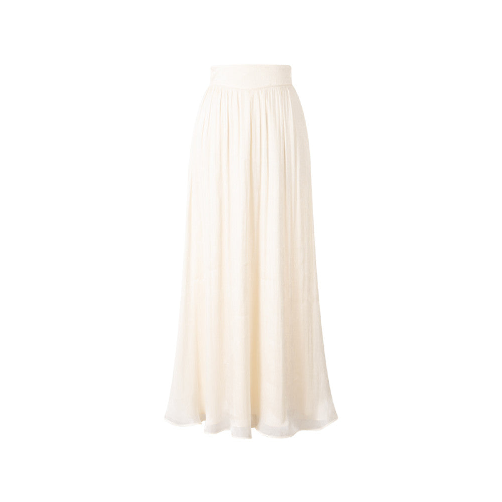 ASAYA4515 - Sleeveless Crystal Beaded Top & Maxi Skirt ✨🤍