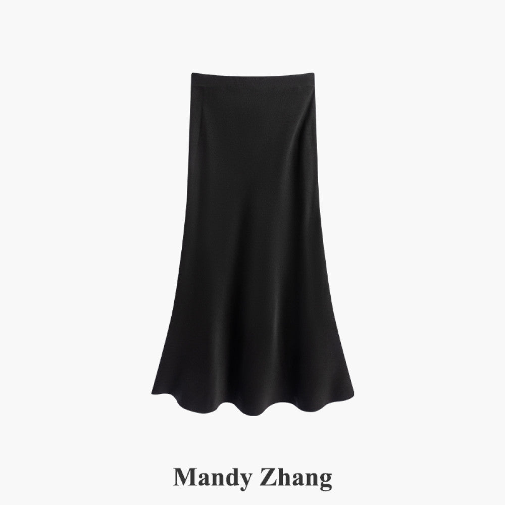 ASAYA4485 - French Chic Bias-Cut Mermaid Skirt 🎀✨