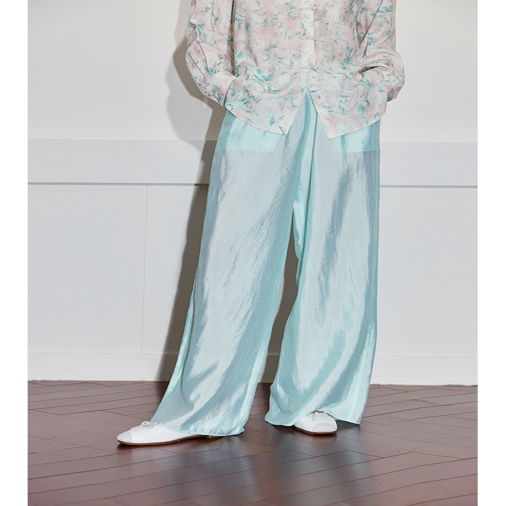2025 Early Spring New Chinese Satin Jacquard Long Skirt Celebrity Daughter Temperament Slim Front Medium Long Dress Women image 12