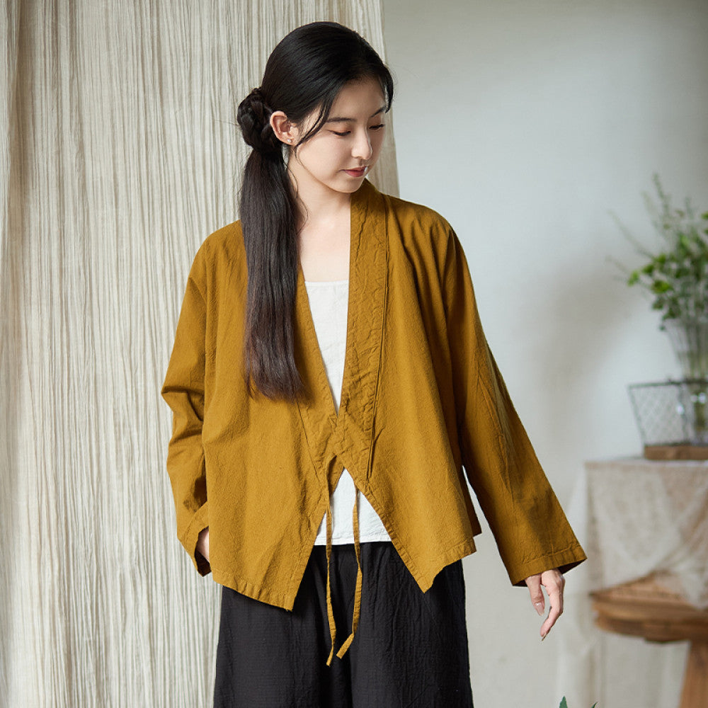 ASAYA4306 - Timeless Cotton Linen Hanfu Blouse ✨🌿