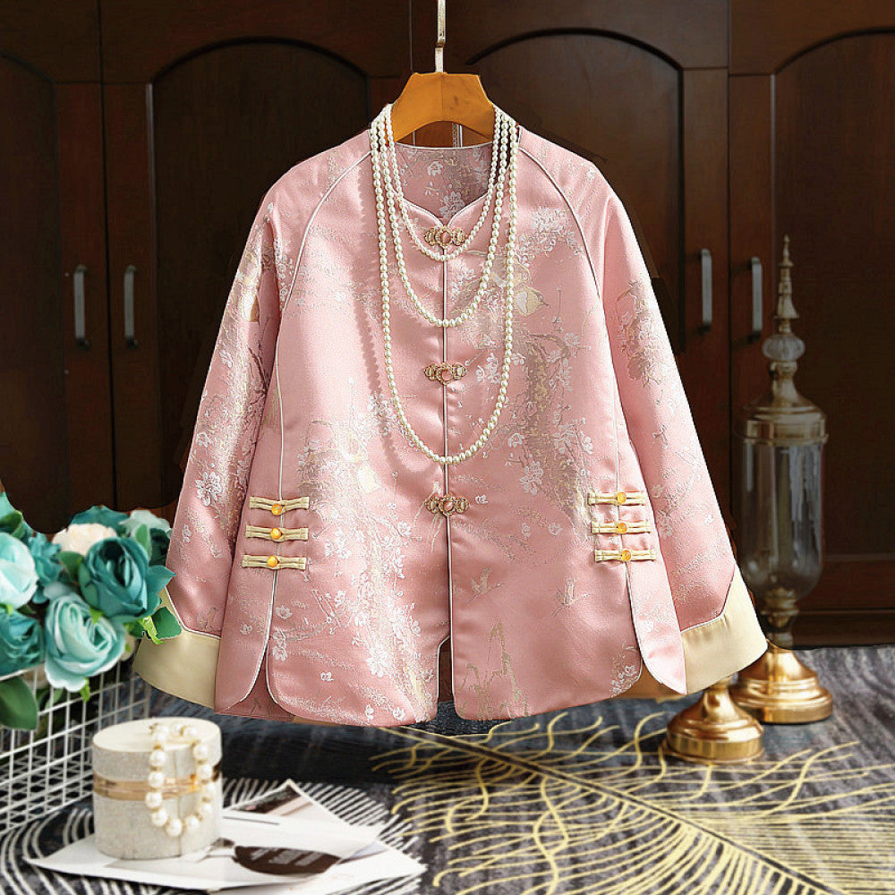 Tang style women s clothing classic Chinese style embroidery luxurious vintage buttons new Chinese style improved jacket trendy autumn and winter top image 30