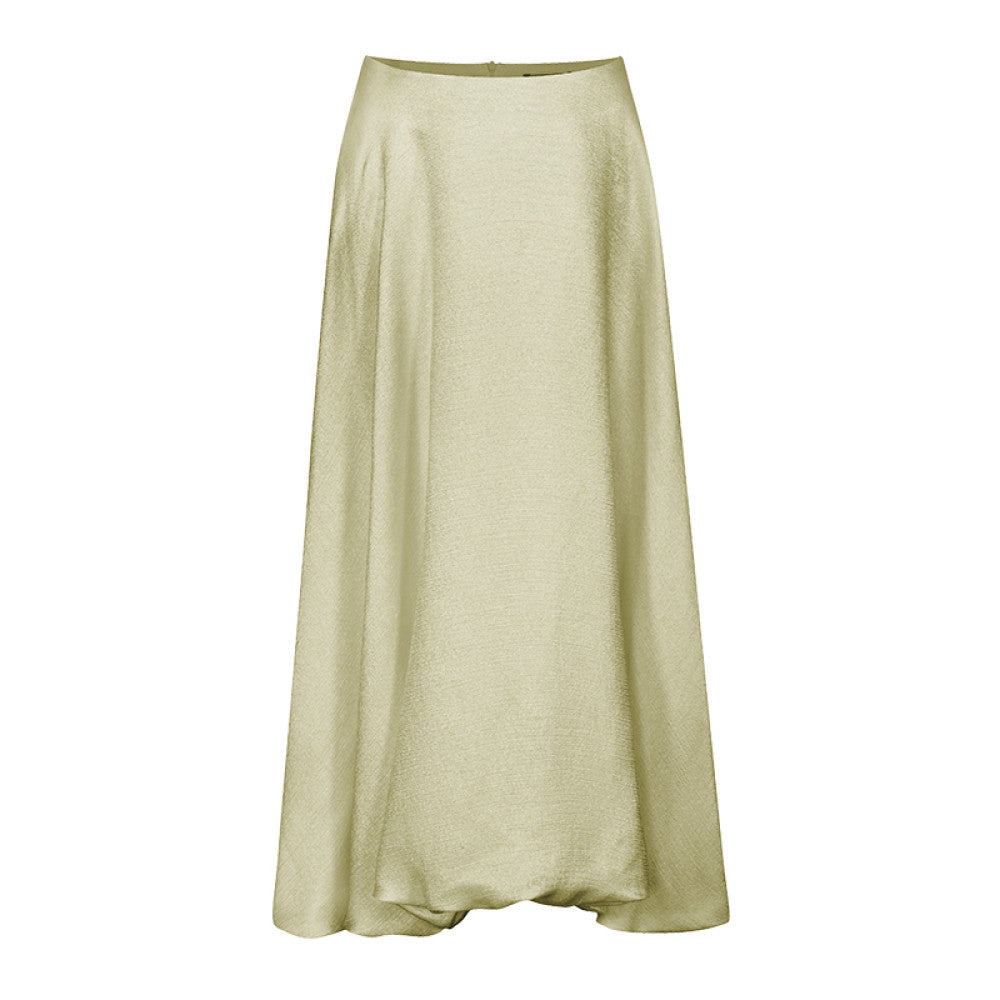 Classic Wardrobe AEL Original Flowing Satin High Waist Skirt for Women 2025 Autumn Water Mother Skirt Pink Flower Bud Skirt image 85