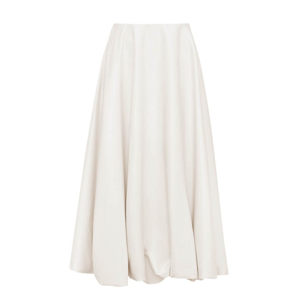 Classic Wardrobe AEL Original Flowing Satin High Waist Skirt for Women 2025 Autumn Water Mother Skirt Pink Flower Bud Skirt image 117
