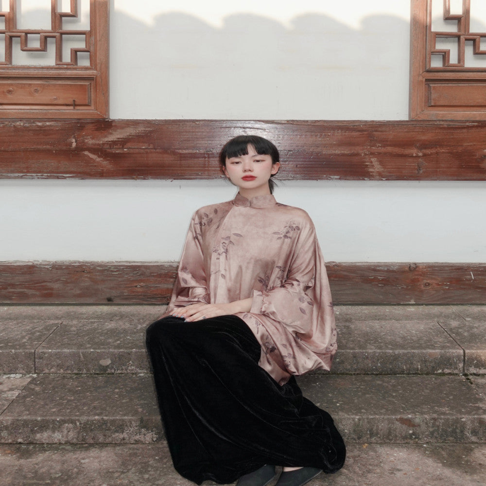 Srose Yunya Retro Loose New Chinese Style Elegant National Style Top Design Women s Clothing 2024 New image 3