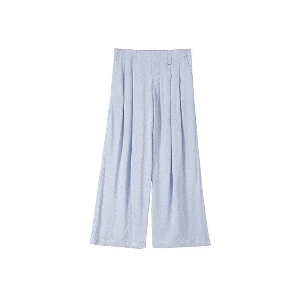 Zebra Light and Shadow ROSELINGLING Zebra Pattern Bare Feel Comfortable Wrinkle Pair Fashionable Air Wide Leg Pants image 5