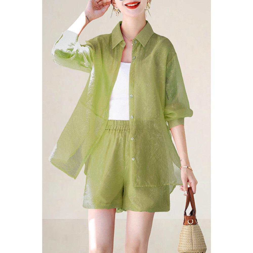 ASAYA4683 โ Breezy Sheer Three-Piece Set ๐ฟ๐ธ