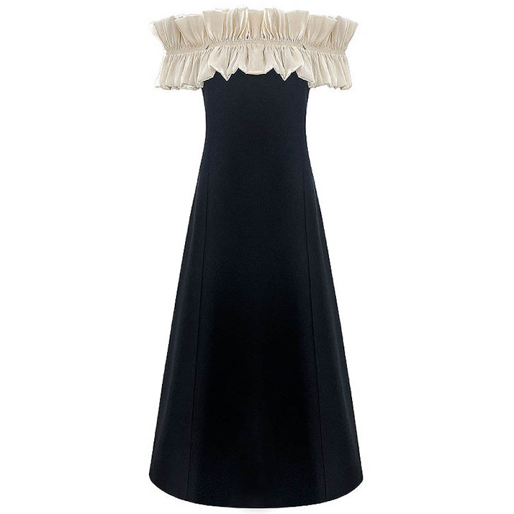 Modu light luxury one shoulder off shoulder dress spring and summer high end engagement banquet light evening dress can be worn on ordinary days image 5