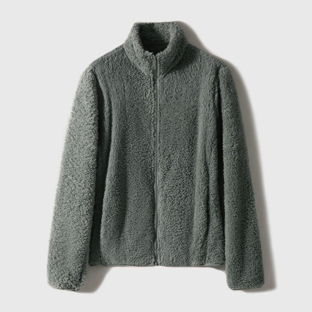 Explosive welfare prices Hand in N pieces close your eyes Flat Teddy Stand up Long Fleece Shake Fleece Coat image 31