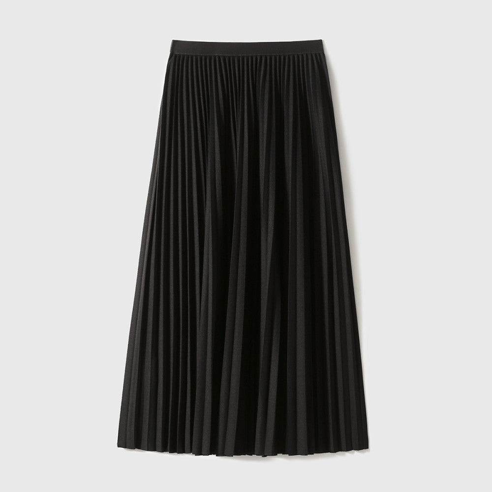 Xiaohan Ge Edinburgh Place velvet soft touch heavy folding A line skirt 25 year autumn new image 6