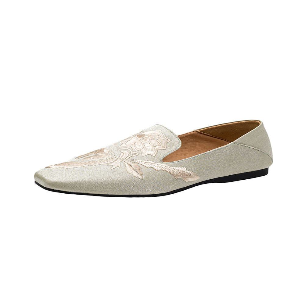 New Chinese embroidery shallow mouth flat sole single shoe for women with soft sole comfortable Chinese style paired with qipao design niche temperament socialite image 37