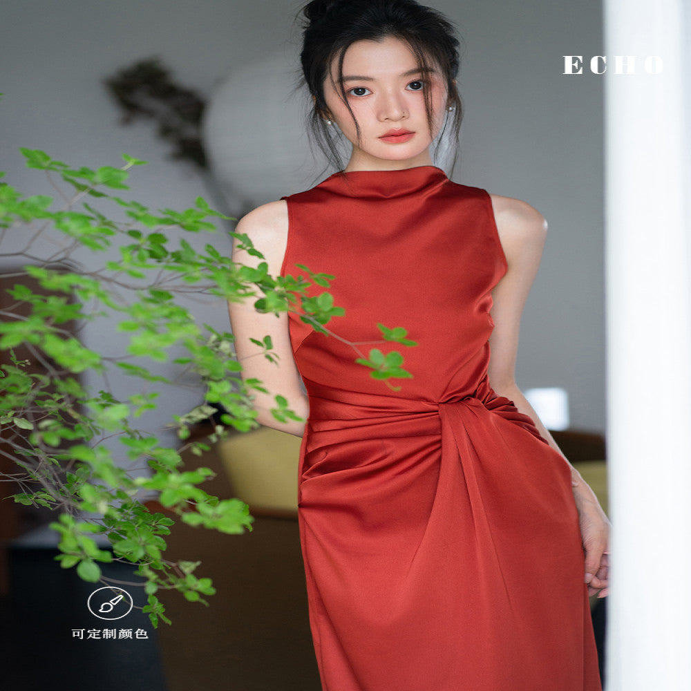 Echo official bride s red morning gown image 2