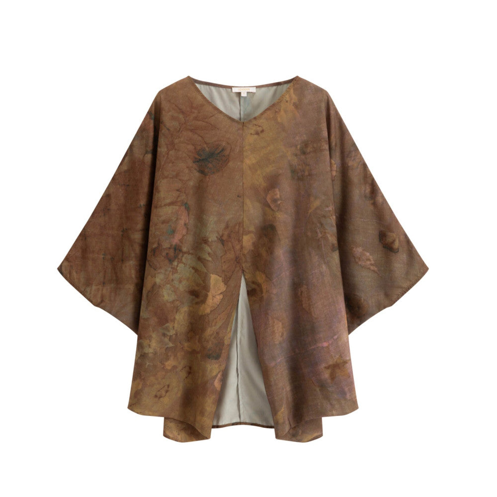 Colorful V neck design with a sense of Chinese style new Chinese style top high waisted skirt set for women s summer two piece set with three views image 4