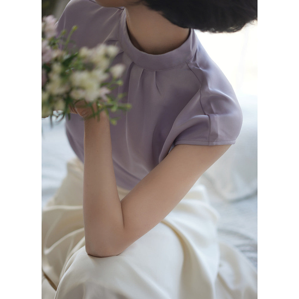 ASAYA-3770 Luxe Satin Top 🌸