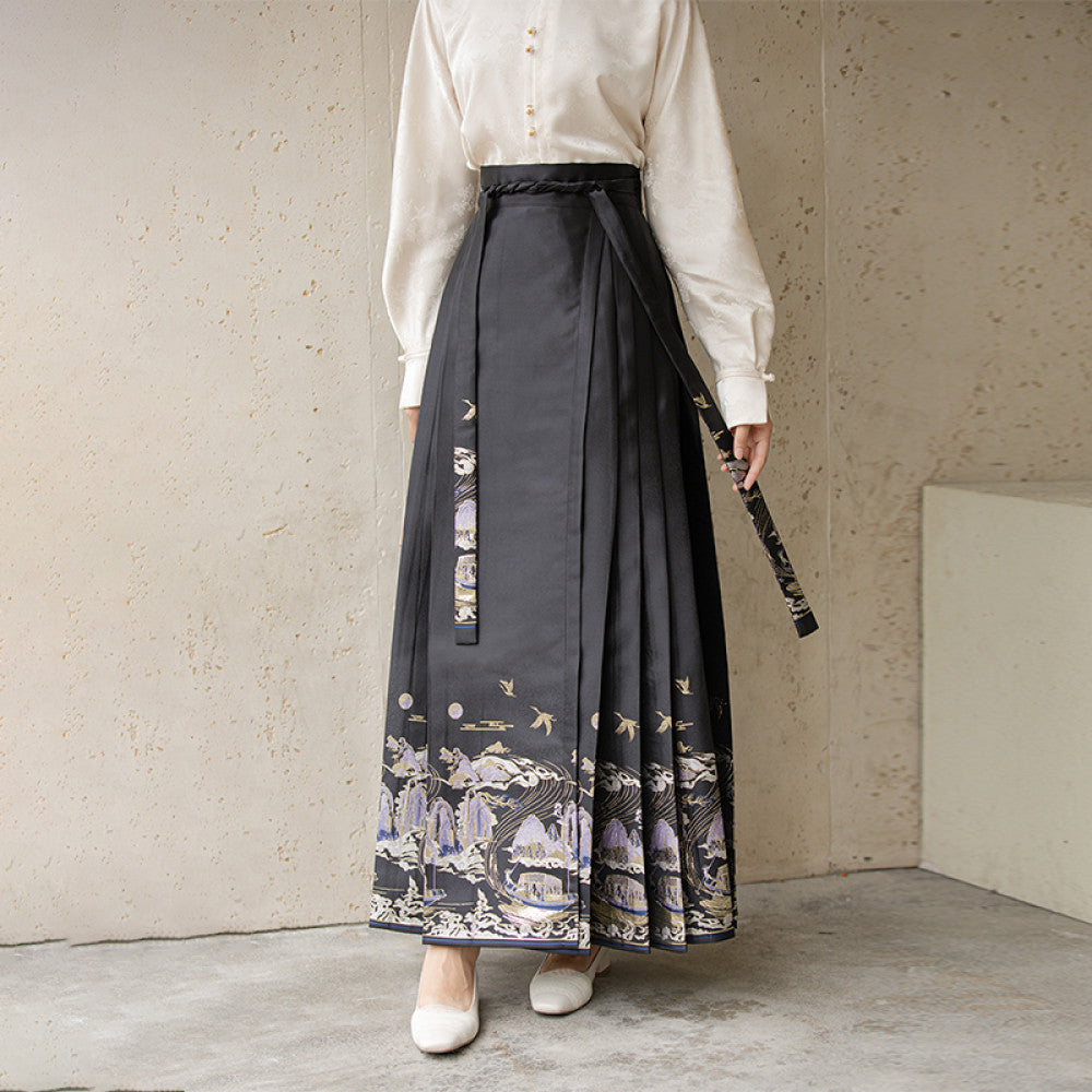 ASAYA-3769 “Midnight Serenity Skirt” 🌸