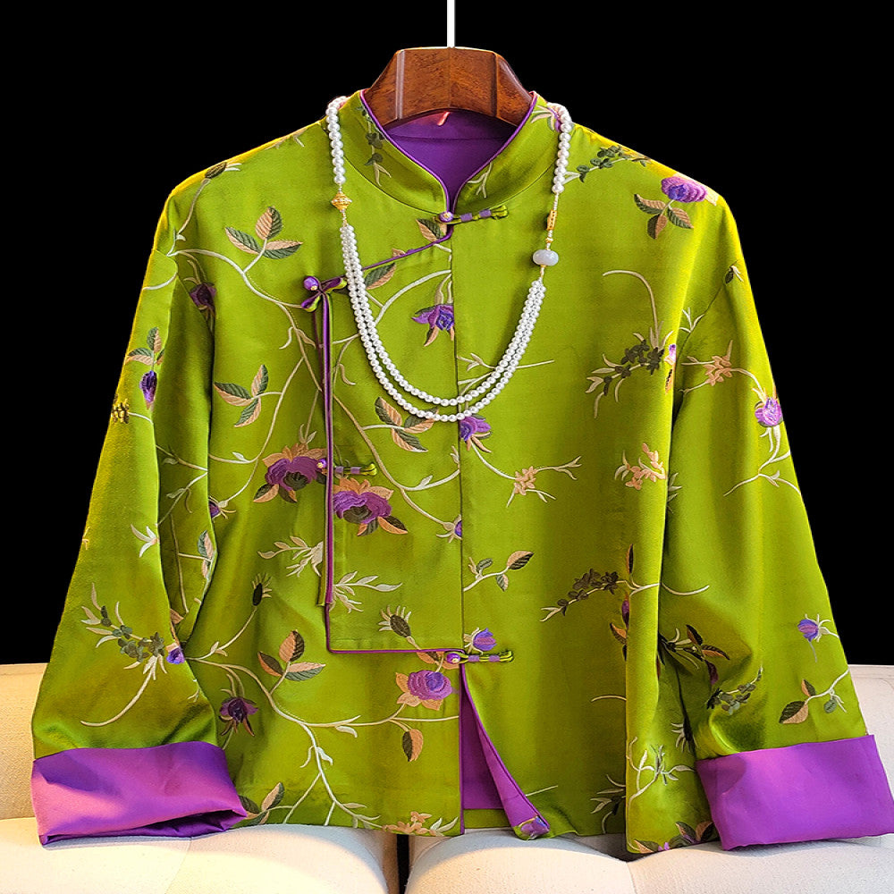 New Chinese style improved national style shirt women s design sense original design fashionable national trend style casual loose buttoned top image 0