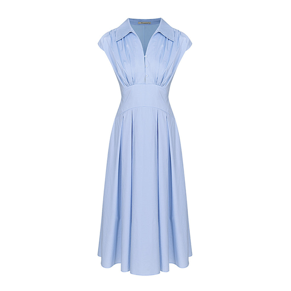 Classic Wardrobe AEL Original Sleeveless Shirt Dress 2025 Summer New Style Collection Waist Lining Dress image 21