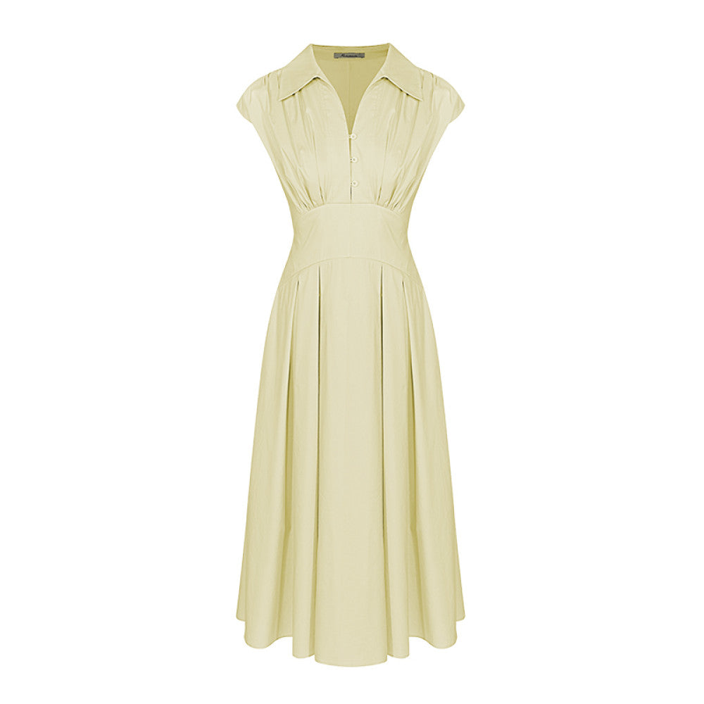 Classic Wardrobe AEL Original Sleeveless Shirt Dress 2025 Summer New Style Collection Waist Lining Dress image 29