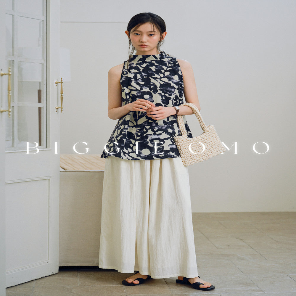 Biggie Omo bustling and cool comfortable for commuting hanging neck vest top for women image 2