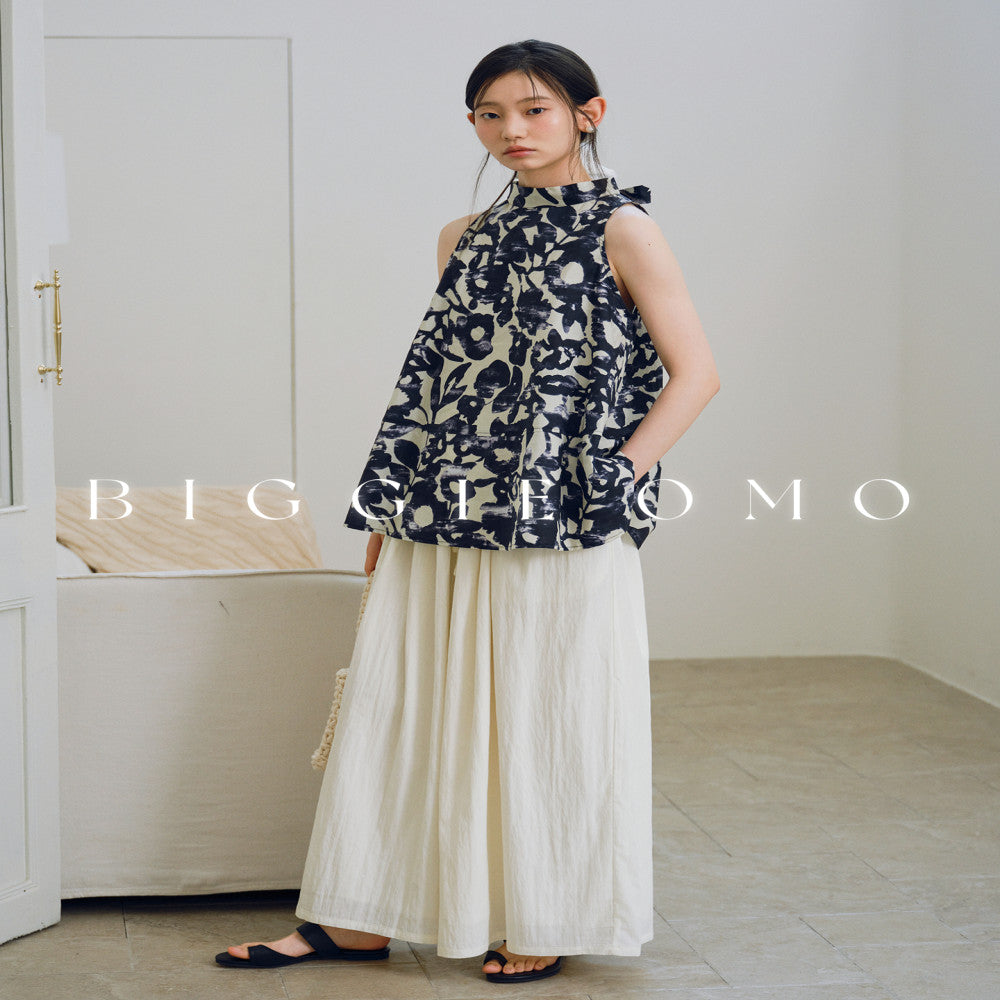 Biggie Omo bustling and cool comfortable for commuting hanging neck vest top for women image 4