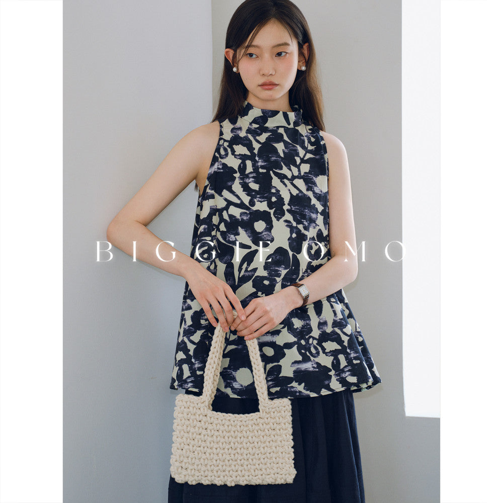 Biggie Omo bustling and cool comfortable for commuting hanging neck vest top for women image 6