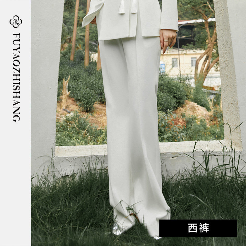 FUYAO Chinese style suit jacket women s autumn new design tassel buckle lapel suit long sleeved top image 18