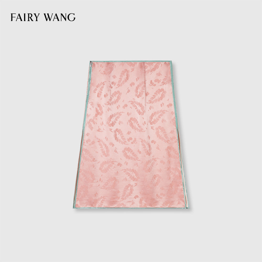 FAIRY WANG Italy Imported Bottom Fabric 100 Mulberry Silk Feather Jacquard New Chinese Style Set image 18