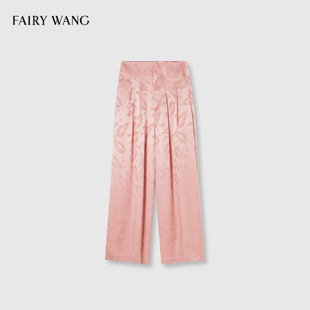 FAIRY WANG Italy Imported Bottom Fabric 100 Mulberry Silk Feather Jacquard New Chinese Style Set image 23