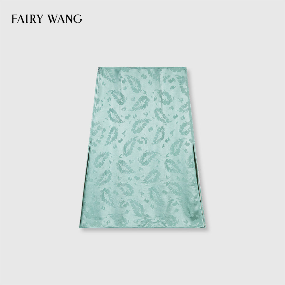 FAIRY WANG Italy Imported Bottom Fabric 100 Mulberry Silk Feather Jacquard New Chinese Style Set image 38