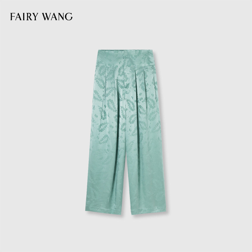 FAIRY WANG Italy Imported Bottom Fabric 100 Mulberry Silk Feather Jacquard New Chinese Style Set image 46
