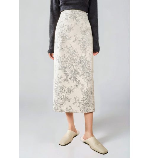 ASAYA32450 Spring autumn winter new high waist straight skirt