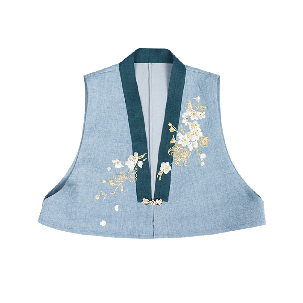 ASAYA3235 Qu Chinese Style Original Hanfu Swirl Skirt New Chinese Style Embroidered Set
