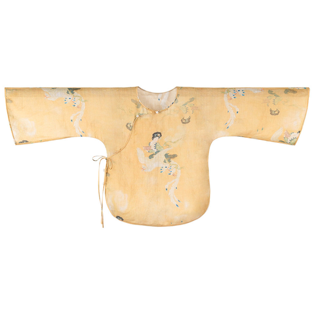 Idle Talk One City Style Chinese Retro Multi Color Inverted Big Sleeve Loose Daily Top Versatile Original image 26