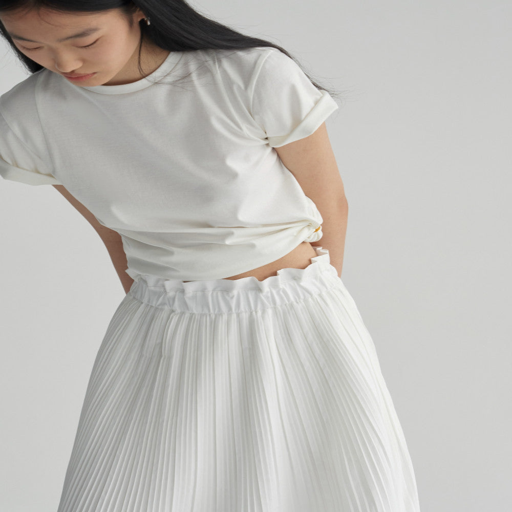 Celebrity style RUISHI Heavy Industry architectural pleated wood ear A line skirt for women in spring and summer image 21