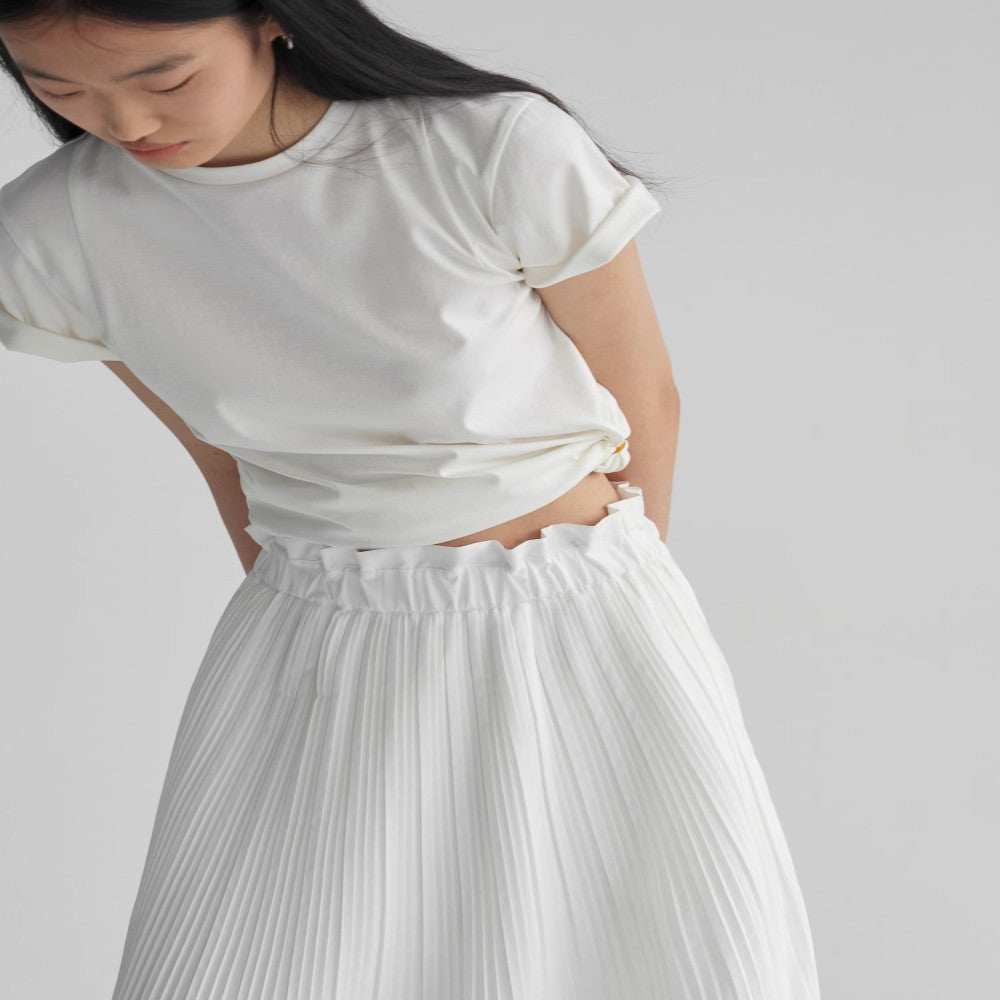 Celebrity style RUISHI Heavy Industry architectural pleated wood ear A line skirt for women in spring and summer image 37