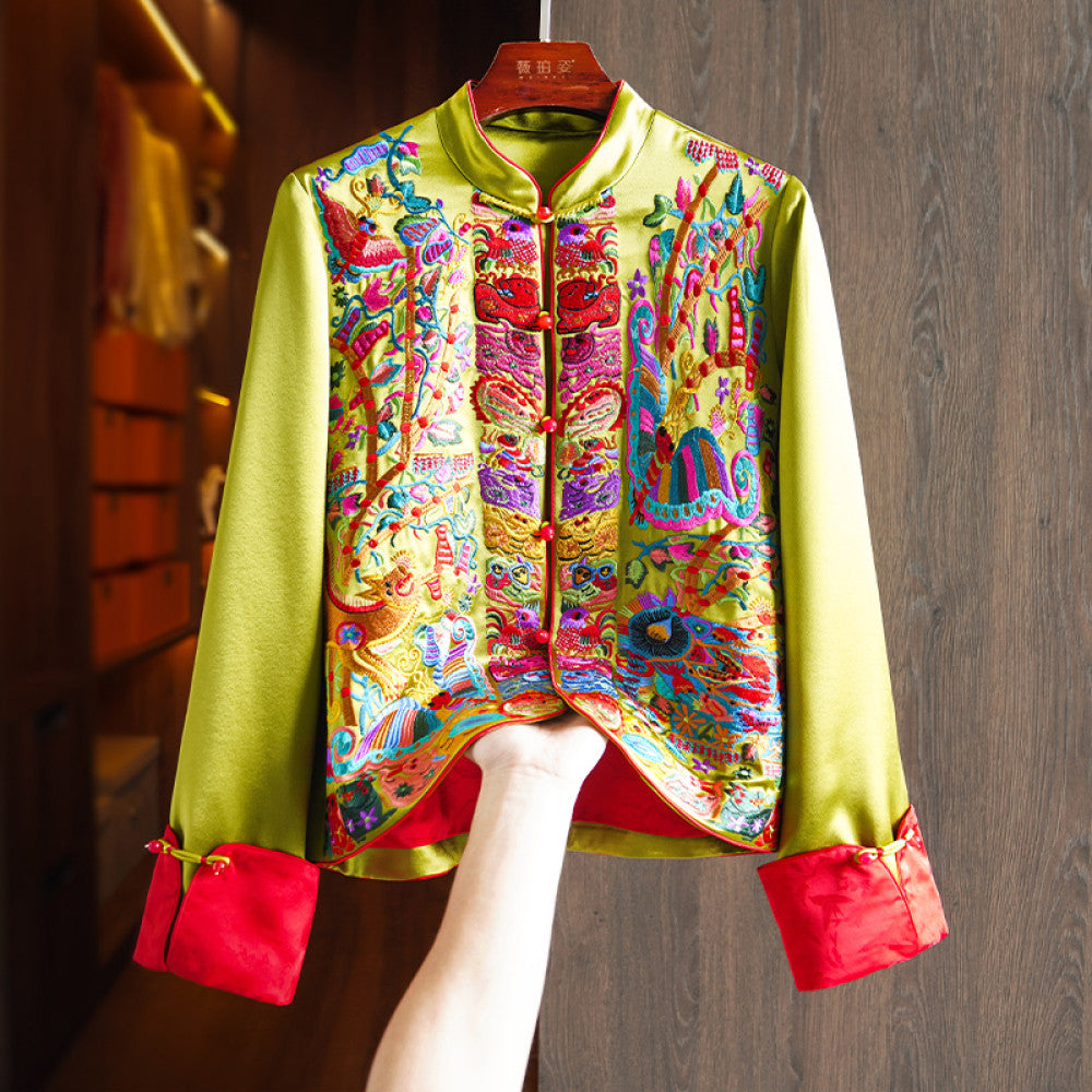 ASAYA3192 Pink high-end acetate new Chinese style shirt jacket