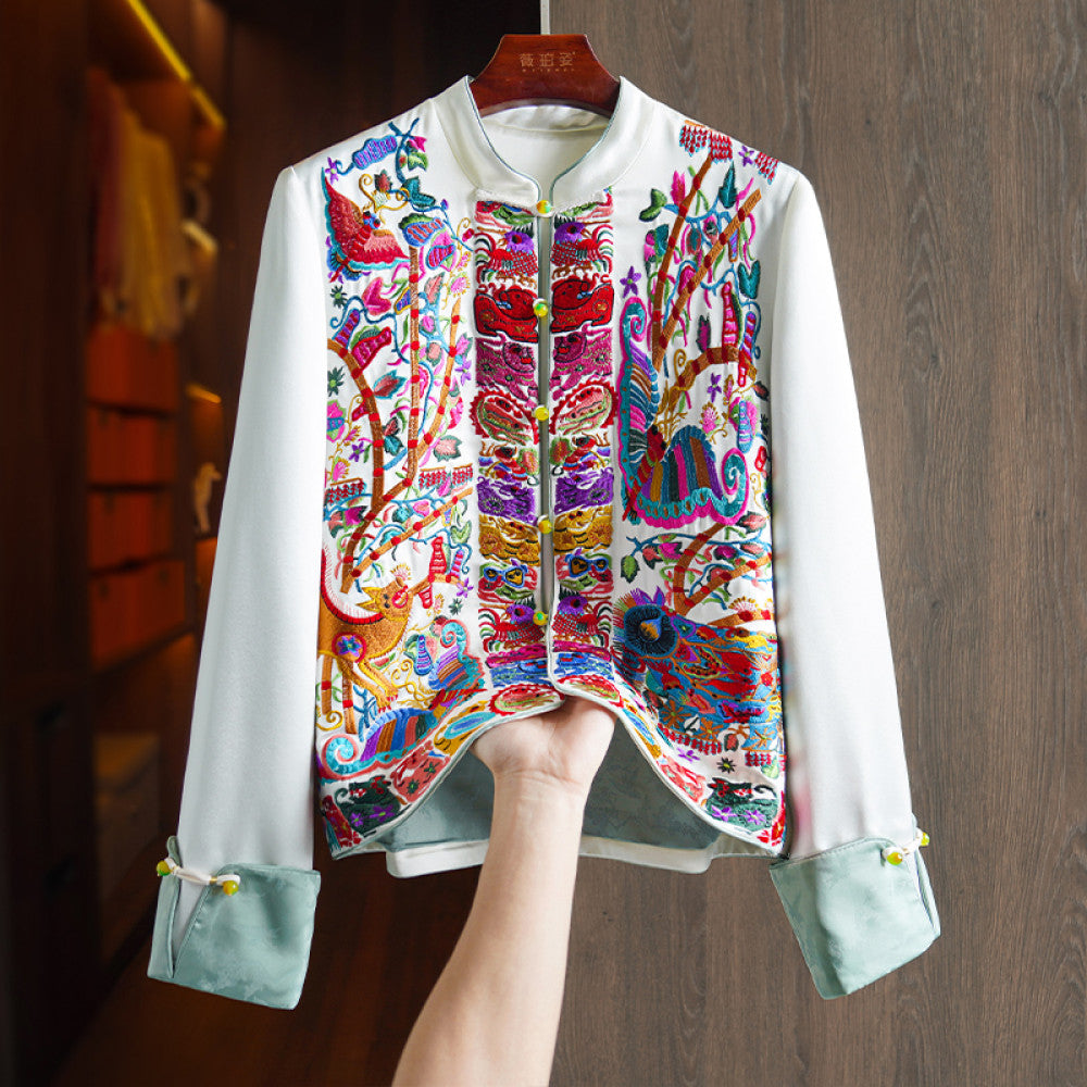 ASAYA3192 Pink high-end acetate new Chinese style shirt jacket