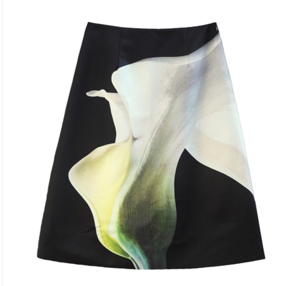 MANE Atelier Designer Brand Matilda Printed Half length Skirt for Women Short Small High end A line Skirt image 16