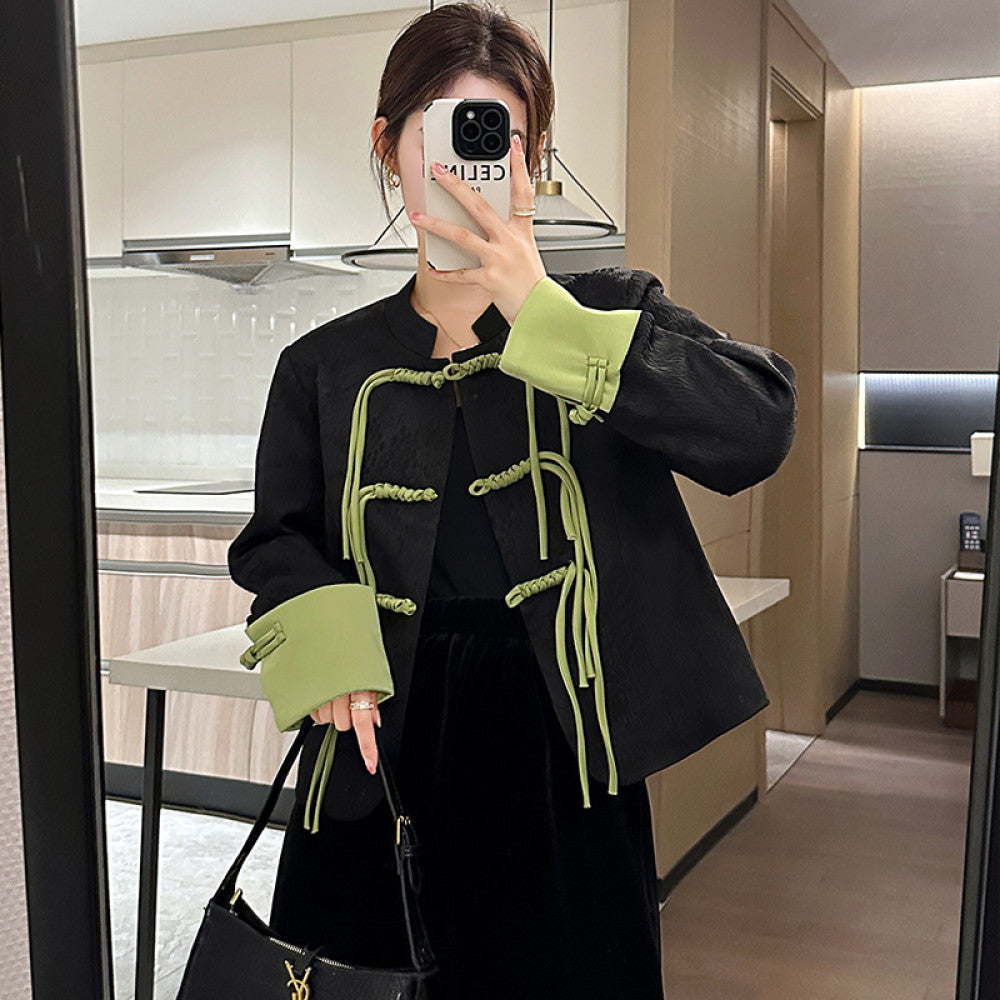 Versatile New Chinese style Small Fragrant Style Women s Suit 2025 Early Spring Light Chinese Style Retro Embroidered Short Coat Trendy image 8