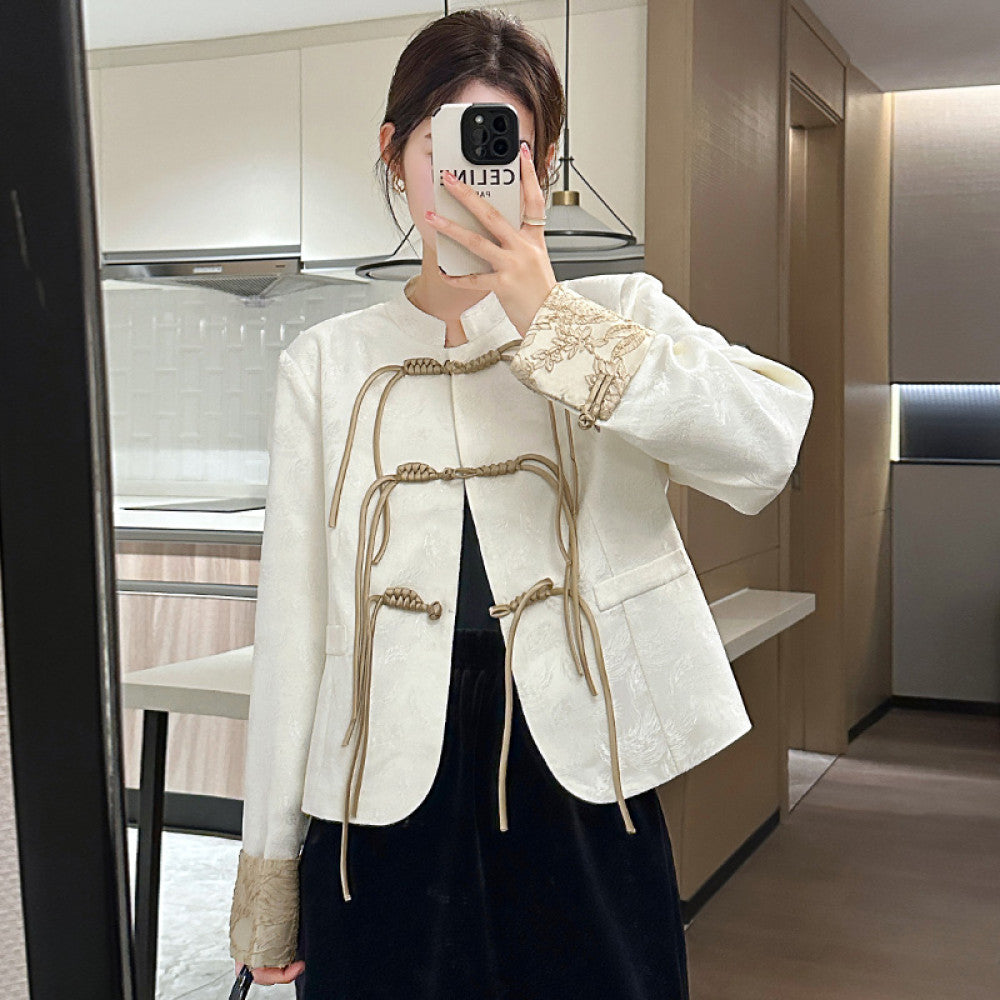 Versatile New Chinese style Small Fragrant Style Women s Suit 2025 Early Spring Light Chinese Style Retro Embroidered Short Coat Trendy image 17